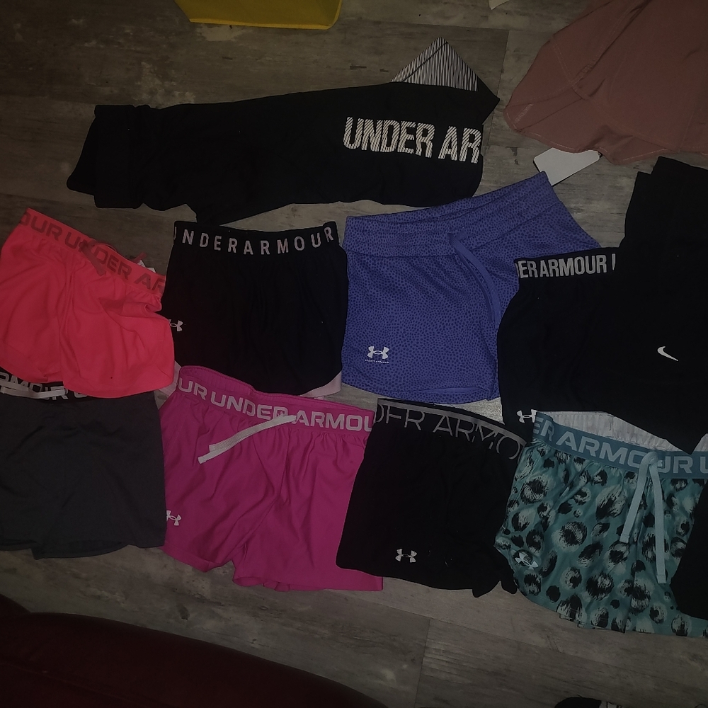 Under Armour Kids' Shorts - Black, Pink, Blue - Picture 3 of 7